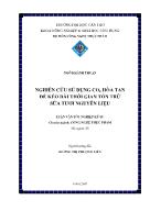 Luận văn Nghiên cứu sử dụng co2 hòa tan để kéo dài thời gian tồn trữ sữa tươi nguyên liệu