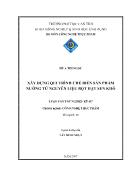 Luận văn Xây dựng qui trình chế biến sản phẩm nướng từ nguyên liệu bột hạt sen khô