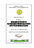 Thẩm định dự án của ngân hàng Quốc Tế đối với dự án đầu tư nhà máy chế biến thủy sản xuất khẩu của công ty cổ phần Cửu Long - Thái Sơn