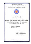 Luận văn Đề xuất các giải pháp giảm thiểu ô nhiễm và thiết kế hệ thống xử lý nước thải cho nhà máy giấy Sài Gòn
