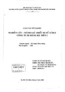Luận văn Nghiên cứu đánh giá thiết bị xử lý bụi công ty xi măng Hà Tiên 1
