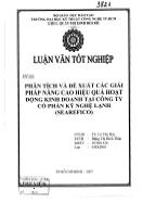 Luận văn Phân tích và đề xuất các giải pháp nâng cao hiệu quả hoạt động kinh doanh tại Công ty cổ phần kỹ nghệ lạnh (SEAREFICO)