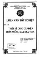 Luận văn Thiết kế cung cấp điện phân xưởng may MSA - VINA