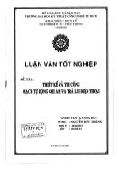 Luận văn Thiết kế và thi công mạch tự động ghi âm và trả lời điện thoại